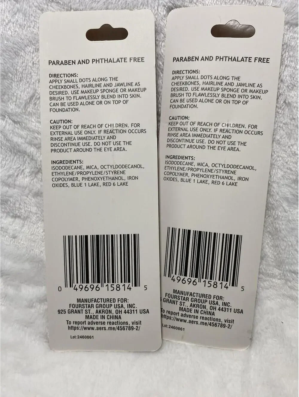 b.color Liquid Bronzer Radiant Tan Sun-Kissed Glow Paraben-Free set of 2